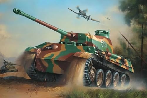 CYQFEZ 1000 Stück Puzzle - World Warii Tank Art Vintage Poster Bilds - Für Familie Stressabbau Spiele - Home Decor Ky393Zp von CYQFEZ
