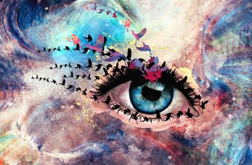 CYQFEZ 1000 Stück Puzzles - Buntes Unregelmäßiges Puzzle - Gedächtnis-Erkennungs Spiel - Eyes Abstract Art Picture Posters - Für Familie Spaß Herausforderung Spielzeug Ky138Zp von CYQFEZ