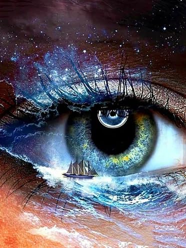 CYQFEZ 1000 Stück Puzzles - Buntes Unregelmäßiges Puzzle - Gedächtnis-Erkennungs Spiel - Eyes Abstract Art Picture Posters - Für Familie Spaß Herausforderung Spielzeug Ky141Zp von CYQFEZ