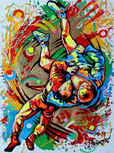 CYQFEZ 1000 Stück Puzzles - Judos Sports Poster - Für Erwachsene Herausforderung Spiel - Wand Kunst Dekoration - Buntes Unregelmäßiges Puzzle Ky133Zp von CYQFEZ