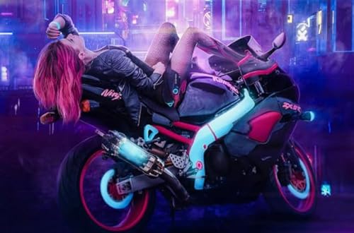 CYQFEZ 1000 Teile, Motoss Beautys Plakat Picture, Erwachsene Stressabbau Spiel Kunst Bild, Buntes Puzzle, Wand Kunst Dekoration, Erwachsene Spaß Herausforderung Spielzeug - Pz326Vw von CYQFEZ