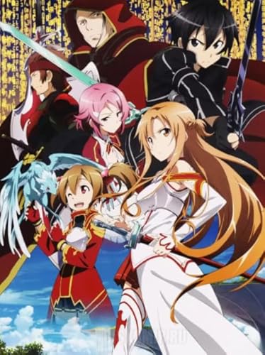 CYQFEZ 1000 Teile Puzzle, Japanese Animes Onlines Kirigaya Kazuto Plakat, Lernspielzeug Für Kinder, Familie Spaß Herausforderung Spielzeug - Pz378Vw von CYQFEZ