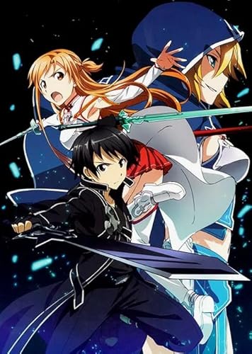 CYQFEZ 1000 Teile Puzzle, Japanese Animes Onlines Kirigaya Kazuto Plakat, Lernspielzeug Für Kinder, Familie Spaß Herausforderung Spielzeug - Pz382Vw von CYQFEZ
