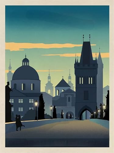 CYQFEZ 1000 Teile Puzzle - City Vintage Travel Picture Plakat Paintings - Familienspaß Schwierige Herausforderung Spielzeug - Fun Personalisiertes Puzzle-Spielzeug Für Erwachsene - Pz218Vw von CYQFEZ