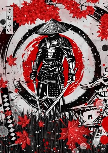 CYQFEZ 1000 Teile Puzzle - Japanese Warriorss Kunst Plakat - Personalisiertes Puzzle-Spielzeug Für Erwachsene - Wand Kunst Dekoration - Familienspaß Schwierige Herausforderung Spielzeug - Pz301Vw von CYQFEZ