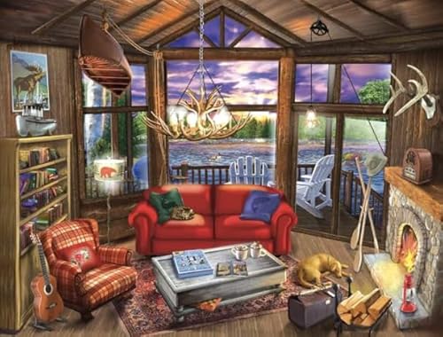 CYQFEZ 1000 Teile Puzzles - Warms Rooms Kunst Retro Paintings Bilder - Wand Kunst Dekoration - Familien Spiele Zur Stressreduzierung -Erwachsene Challenge Game - Pz16Vw von CYQFEZ
