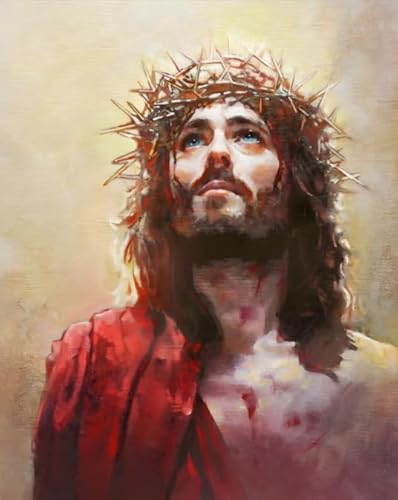 CYQFEZ Bunt,1000 Stück Puzzle ，Jesus Oil Painting ，Puzzlespielzeug Zum Stressabbau Für Erwachsene Und Familien ，Elderly Gedächtnis- Und Wahrnehmungs Spiele,Yz289Wz von CYQFEZ