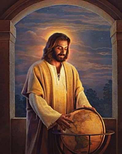 CYQFEZ Bunt,1000 Stück Puzzle ，Jesus Oil Painting ，Puzzlespielzeug Zum Stressabbau Für Erwachsene Und Familien ，Elderly Gedächtnis- Und Wahrnehmungs Spiele,Yz292Wz von CYQFEZ