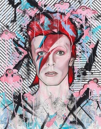 CYQFEZ Bunt Irregular Puzzle,1000 Stück Puzzle,Singers Bowies ，Elderly Gedächtnis- Und Wahrnehmungs Spiele,Familienspaß-Heraus for Derungs Spielzeug,Yz276Wz von CYQFEZ