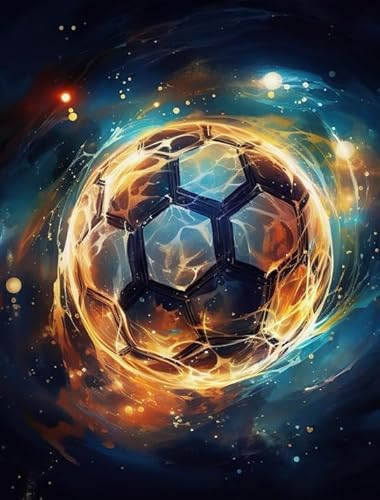 CYQFEZ Bunt Puzzle,1000 Stück Puzzle, Abstract Soccer Painting ，Adult Personalisiertes Challenge-Spielzeug Gifts,Wand Kunst Dekoration,Yz528Wz von CYQFEZ