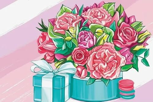 CYQFEZ Bunte Rosess Flower, Puzzle 1000 Teile, Gedächtnis-Kognitions Spiel Für Ältere Menschens, Familien Spiele Zur Stressreduzierung, Heim-Dekoration - Pz102Vw von CYQFEZ