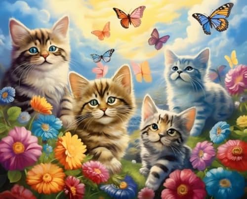 CYQFEZ Cats Colourful Flower Art Vintage Poster - Für Personalisiertes Puzzle-Spielzeug Für Erwachsene - Ältere Menschen Gedächtnis Erkenntnis Spiele - Puzzle 1000 Stück Ky293Zp CYQFEZ Cats Colourful Flower Art Vintage Poster - Für Personalisiertes Puzzle-Spielzeug Für Erwachsene - Ältere Menschen Gedächtnis Erkenntnis Spiele - Puzzle 1000 Stück Ky293Zp von CYQFEZ