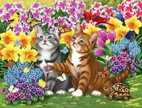 CYQFEZ Cats Colourful Flower Art Vintage Poster - Für Personalisiertes Puzzle-Spielzeug Für Erwachsene - Ältere Menschen Gedächtnis Erkenntnis Spiele - Puzzle 1000 Stück Ky294Zp CYQFEZ Cats Colourful Flower Art Vintage Poster - Für Personalisiertes Puzzle-Spielzeug Für Erwachsene - Ältere Menschen Gedächtnis Erkenntnis Spiele - Puzzle 1000 Stück Ky294Zp von CYQFEZ