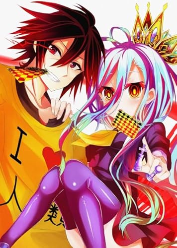 CYQFEZ Classic Japanese Animes No Game No Life Poster ，Puzzle 1000 Teile,Familie Stressabbau Poster,Memory Cognition Games Wz293Wk von CYQFEZ