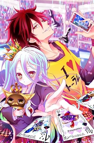 CYQFEZ Classic Japanese Animes No Game No Life Poster ，Puzzle 1000 Teile,Familie Stressabbau Poster,Memory Cognition Games Wz294Wk von CYQFEZ