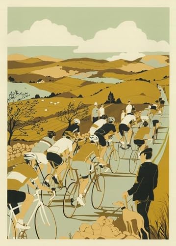 CYQFEZ Difficult Puzzle,Puzzle 1000 Stück ，Retro Mountain Cyclings Posters ，Adult Personalisiertes Challenge-Spielzeug,Home Decor,Yz253Wz von CYQFEZ