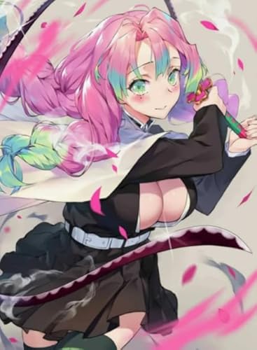 CYQFEZ Japanese Animes Demons Kanroji Mitsuri Plakat - Puzzle 1000 Teile - Lernspielzeug Für Kinder - Farbe Schwierige Puzzles - Pz335Vw von CYQFEZ