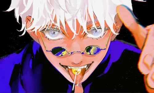CYQFEZ Japanese Animes Jujutsus Gojos Satoru Plakat, Puzzle 1000 Teile, Lernspielzeug Für Kinder, Unregelmäßige Puzzle-Teile, Wand Kunst Dekoration - Pz48Vw von CYQFEZ