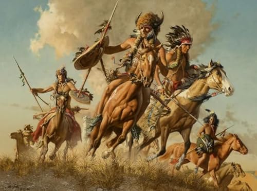 CYQFEZ Nativess India Retro Painting - Für Personalisiertes Spielzeug Für Erwachsene - Ältere Menschen Gedächtnis Erkenntnis Spiele - 1000 Stück Puzzle - Wand Kunst Dekoration Ky412Zp CYQFEZ Nativess India Retro Painting - Für Personalisiertes Spielzeug Für Erwachsene - Ältere Menschen Gedächtnis Erkenntnis Spiele - 1000 Stück Puzzle - Wand Kunst Dekoration Ky412Zp von CYQFEZ