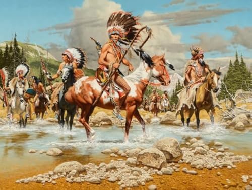 CYQFEZ Nativess India Retro Painting - Puzzle Spielzeug Zum Stressabbau Für Erwachsene Und Familien - 1000 Stück Puzzle - Wand Kunst Dekoration - Raum Dekoration Ky250Zp CYQFEZ Nativess India Retro Painting - Puzzle Spielzeug Zum Stressabbau Für Erwachsene Und Familien - 1000 Stück Puzzle - Wand Kunst Dekoration - Raum Dekoration Ky250Zp von CYQFEZ