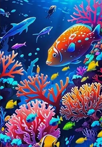 CYQFEZ Oceanss Corals Bunte Bilder, Puzzle 1000 Teile, Lernspielzeug Für Kinder, Gedächtnis-Kognitions Spiel Für Ältere Menschen, Heim-Dekoration - Pz348Vw von CYQFEZ