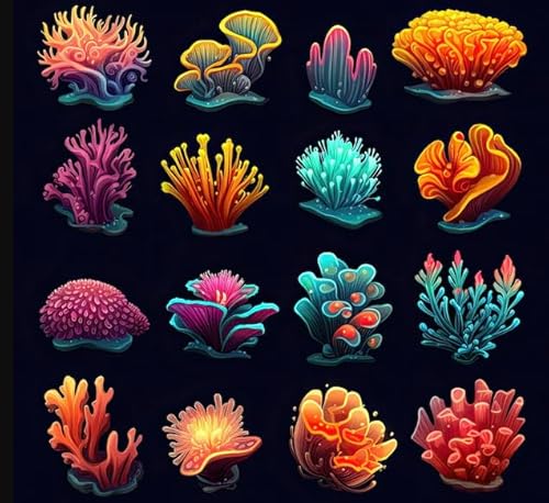 CYQFEZ Oceanss Corals Bunte Bilder, Puzzle 1000 Teile, Lernspielzeug Für Kinder, Gedächtnis-Kognitions Spiel Für Ältere Menschen, Heim-Dekoration - Pz351Vw von CYQFEZ