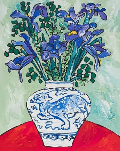 CYQFEZ Plants Flowers Abstract Art Paintings - Puzzle 1000 Teile - Buntes - Puzzles Für Erwachsene - Elderly Memory Cognition Games Wz203Wk von CYQFEZ