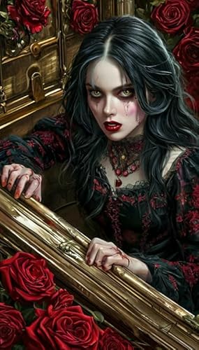 CYQFEZ Puzzle 1000 Pieces, Abstract Art Bloodthirsty Illustrations Poster,Buntes Irregular Puzzles ，Wand Kunst-Dekoration,Erwachsene Puzzle Games Toys Wz355Wk von CYQFEZ