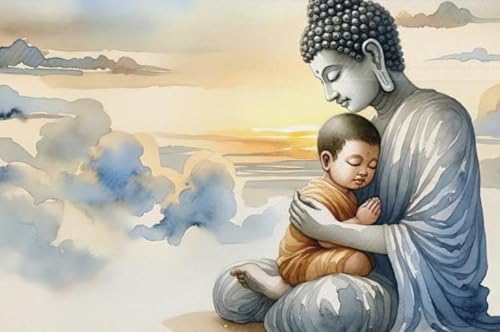 CYQFEZ Puzzle 1000 Stück，Bunt Puzzle,Buddhas Statues Painting ，Elderly Gedächtnis- Und Wahrnehmungs Spiele, Spiele Zur Stressreduzierung Für Die Ganze Familie,Yz522Wz von CYQFEZ