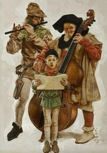 CYQFEZ Puzzle 1000 Stück ， Art Puzzle ，Leyendecker Art Oil Painting ，Lernspielzeug Für Die Familie Gifts ，Elderly Gedächtnis- Und Wahrnehmungs Spiele,Yz155Wz von CYQFEZ