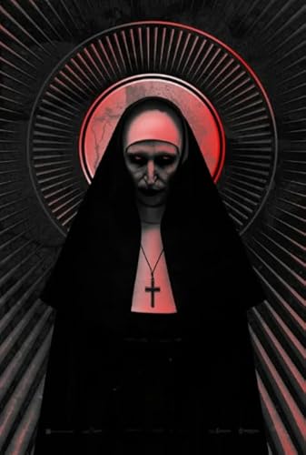 CYQFEZ Puzzle 1000 Stück ，Difficult Puzzle,Horror Film The Nun Painting ， Adult Personalisiertes Challenge-Spielzeug Gifts,Familienspaß-Heraus for Derungs Spielzeug,Yz304Wz von CYQFEZ