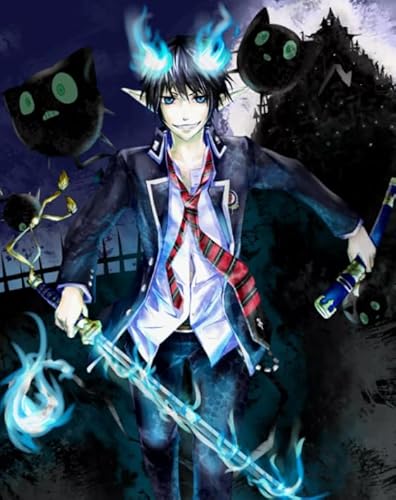 CYQFEZ Puzzle 1000 Stück ，Lrregular Puzzle ，Gifts ，Japanese Animes Blue Exorcistss Posters ，Dekompres Sions Spielzeug Für Erwachsene ，Gedächtnis- Und Wahrnehmungs Spiele,Yz33Wz von CYQFEZ