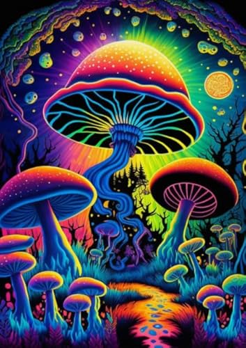 CYQFEZ Puzzle 1000 Stück - Colorful Psychedelics Mushrooms Abstract Kunst Bilder - Für Personalisiertes Spielzeug Für Erwachsene ,Home Decor Ky332Zp CYQFEZ Puzzle 1000 Stück - Colorful Psychedelics Mushrooms Abstract Kunst Bilder - Für Personalisiertes Spielzeug Für Erwachsene ,Home Decor Ky332Zp von CYQFEZ