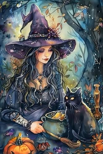 CYQFEZ Puzzle 1000 Stück - Für Personalisiertes Spielzeug Für Erwachsene - Witchs Abstract Art Poster - Buntes Unregelmäßiges Puzzle - Raum Dekoration Ky150Zp von CYQFEZ