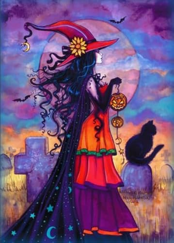 CYQFEZ Puzzle 1000 Stück - Für Personalisiertes Spielzeug Für Erwachsene - Witchs Abstract Art Poster - Buntes Unregelmäßiges Puzzle - Raum Dekoration Ky151Zp von CYQFEZ