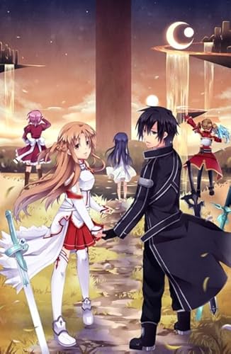 CYQFEZ Puzzle 1000 Stück - Japanische Animes Onlines Kirigaya Kazuto - Für Personalisiertes Spielzeug Für Erwachsene Gifts Ky190Zp von CYQFEZ