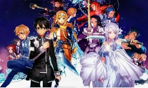 CYQFEZ Puzzle 1000 Stück - Japanische Animes Onlines Kirigaya Kazuto - Für Personalisiertes Spielzeug Für Erwachsene Gifts Ky192Zp von CYQFEZ