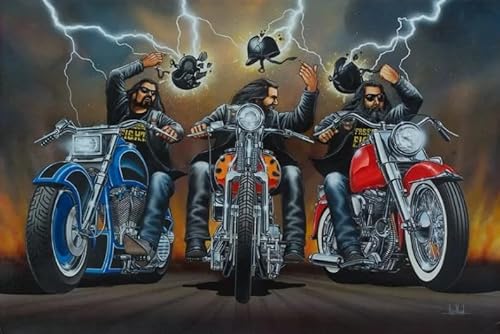 CYQFEZ Puzzle 1000 Stück - Retro Motoss Art Painting - Für Heim Dekoration - Lustiges, Personalisiertes Puzzle-Spielzeug Für Erwachsene - Spaß Für Erwachsene Herausforderung Spielzeug Ky204Zp von CYQFEZ