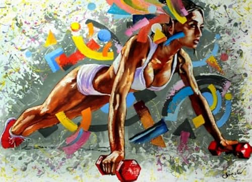 CYQFEZ Puzzle 1000 Stück - Sports Fitness Inspirational Poster - Für Gedächtnis-Erkennungs Spiel - Fun Puzzles Für Adults Teenagers Ky286Zp von CYQFEZ