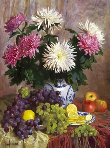 CYQFEZ Puzzle 1000 Stück - Vintage Flower Oil Painting - Familie Stressabbau Spiele - Personalisiertes Spielzeug Für Erwachsene - Home Decor Ky222Zp CYQFEZ Puzzle 1000 Stück - Vintage Flower Oil Painting - Familie Stressabbau Spiele - Personalisiertes Spielzeug Für Erwachsene - Home Decor Ky222Zp von CYQFEZ