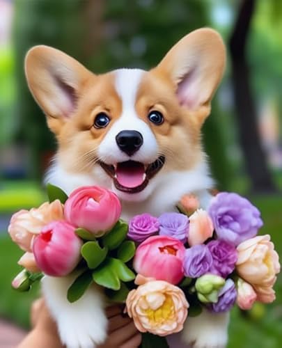 CYQFEZ Puzzle 1000 Teile, Corgis Dog Kunst Bilder, Lernspielzeug Für Kinder, Gedächtnis-Kognitions Spiel Für Ältere Menschens, Wand Kunst Dekoration - Pz395Vw von CYQFEZ