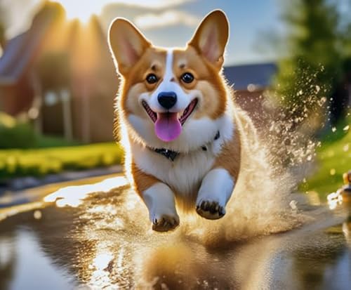 CYQFEZ Puzzle 1000 Teile, Corgis Dog Kunst Bilder, Lernspielzeug Für Kinder, Gedächtnis-Kognitions Spiel Für Ältere Menschens, Wand Kunst Dekoration - Pz397Vw von CYQFEZ