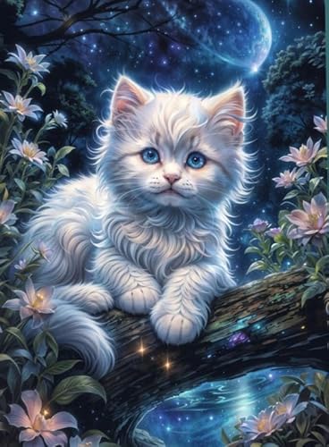 CYQFEZ Puzzle 1000 Teile, Flower Cat Abstract Kunst Oil Painting Plakat, Buntes Puzzles, Personalisiertes Puzzle-Spielzeug Für Kinder, Wand Kunst Dekoration - Pz312Vw von CYQFEZ