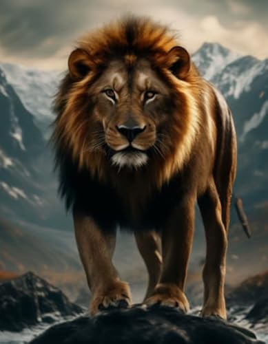 CYQFEZ Puzzle 1000 Teile, Lionss Animals Plakat Picture, Buntes Puzzle, Lernspielzeug Für Kinder, Wand Kunst Dekoration, Erwachsene Spaß Herausforderung Spielzeug - Pz374Vw von CYQFEZ