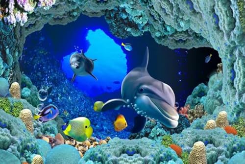 CYQFEZ Puzzle 1000 Teile, Sea Animals Scenery Plakat Picture, Buntes Puzzle, Lernspielzeug Für Kinder, Wand Kunst Dekoration, Erwachsene Spaß Herausforderung Spielzeug - Pz319Vw von CYQFEZ