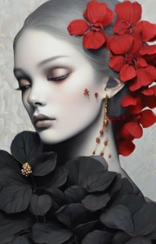 CYQFEZ Puzzle 1000 Teile - Abstract Kunst Womans Flower Plakat - Familien Spiele Zur Stressreduzierung - Gedächtnis-Kognitions Spiel Für Ältere Menschens - Unregelmäßige Puzzle-Teile - Pz404Vw von CYQFEZ