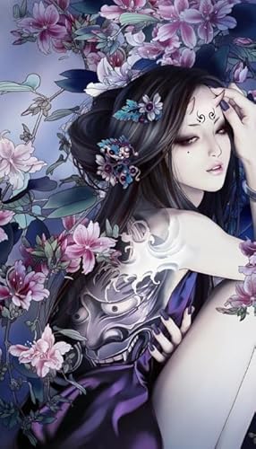 CYQFEZ Puzzle 1000 Teile - Japanese Tattooed Geishas Plakat - Gedächtnis-Kognitions-Spiele - Erwachsene Stressabbau Spiel Kunst Bild - Wand Kunst Dekoration - Pz184Vw von CYQFEZ
