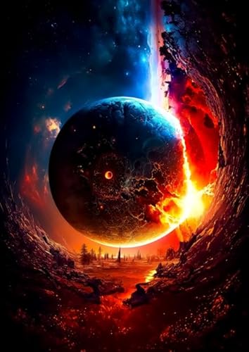 CYQFEZ Puzzle 1000 Teile - Moonss Abstract Kunst Plakat-Bilder - Buntes Unregelmäßiges Puzzle - Erwachsene Stressabbau Spiel Kunst Bild - Erwachsene Challenge Game - Pz147Vw von CYQFEZ