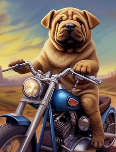 CYQFEZ Puzzle 1000 Teile - Motoss Dog Abstract Kunst Painting - Erwachsene Stressabbau Spiel Kunst Bild - Gedächtnis-Kognitions Spiel Für Ältere Menschens - Wand Kunst Dekoration - Pz332Vw von CYQFEZ