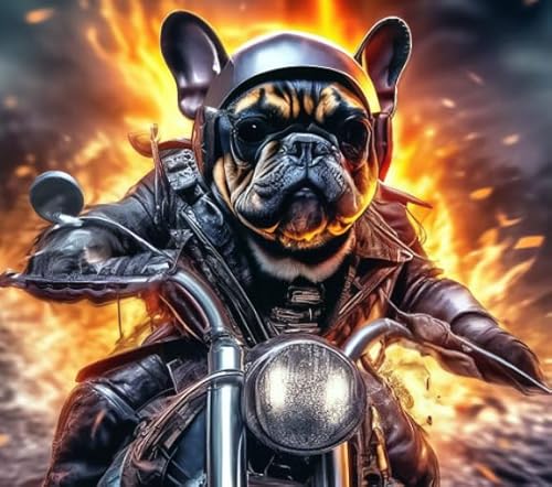 CYQFEZ Puzzle 1000 Teile - Motoss Dog Abstract Kunst Painting - Erwachsene Stressabbau Spiel Kunst Bild - Gedächtnis-Kognitions Spiel Für Ältere Menschens - Wand Kunst Dekoration - Pz333Vw von CYQFEZ